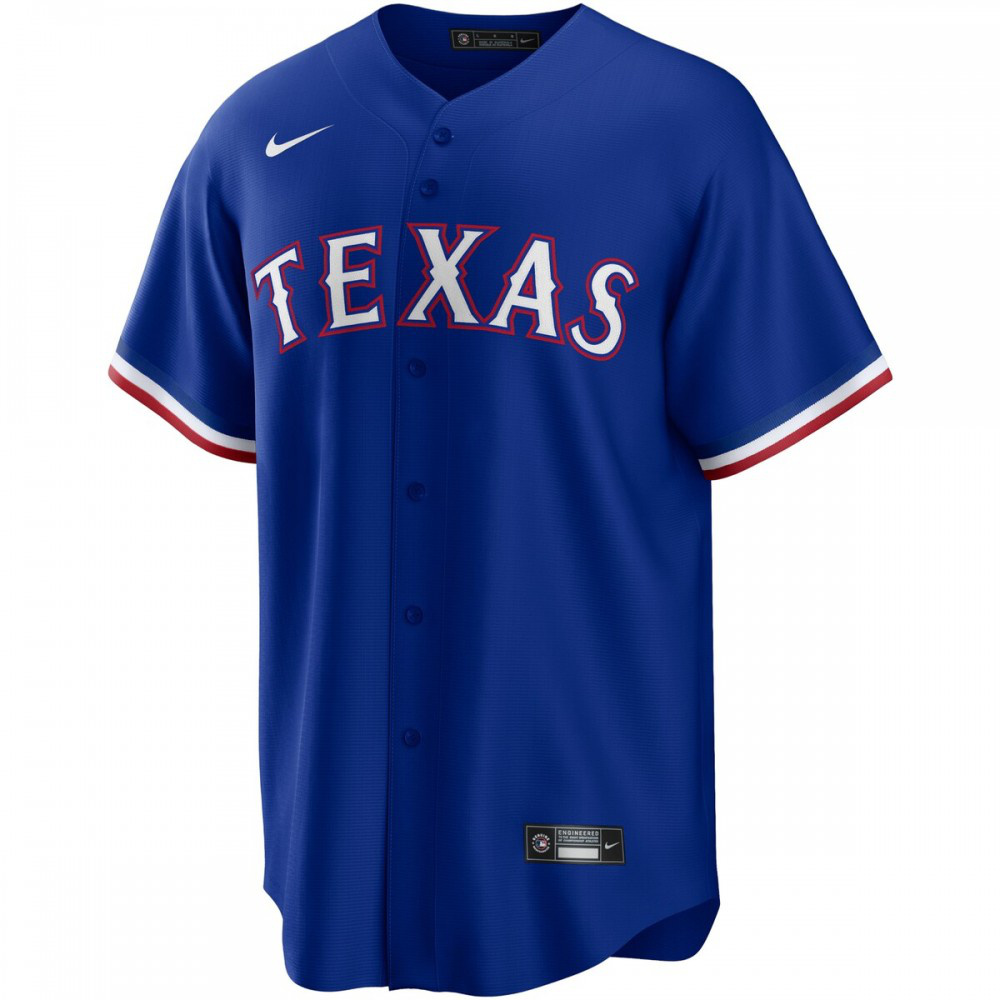 Texas Rangers Alternate Replica Team Logo Jersey - Royal-Pro Kit Vault | Brand New 26/27 Sports Jerseys